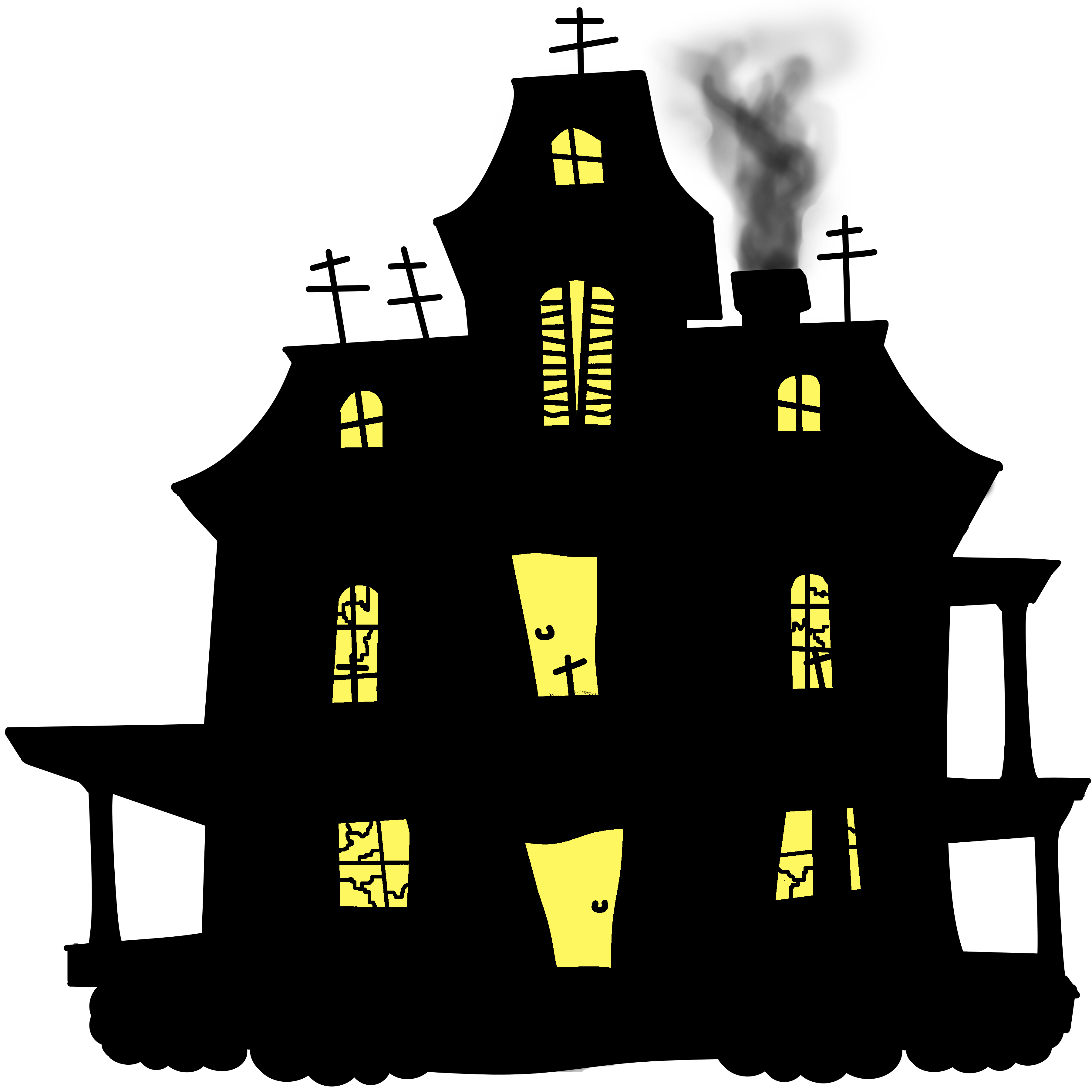 CM AC hauntedhouse silhouette